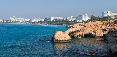 Coastal panoramic landscape with the Stone arch