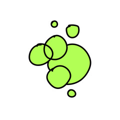 flying soap bubbles doodle