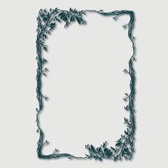 Frame, in the style of an ornament, Vector illustration eps 10, Art.