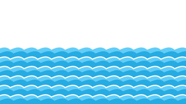 Water Wave Light Blue Pattern For Background