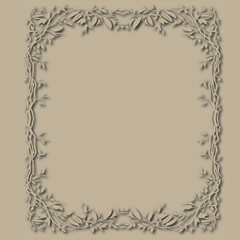 Frame, in the style of an ornament, Vector illustration eps 10, Art.