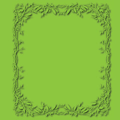 Frame, in the style of an ornament, Vector illustration eps 10, Art.