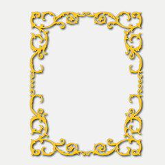 Frame, in the style of an ornament, Vector illustration eps 10, Art.