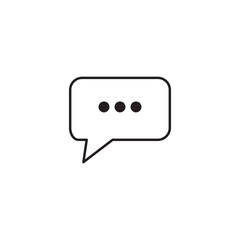 Chat Speech Bubble Icon Vector Illustration Design