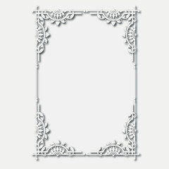 Frame, in the style of an ornament, Vector illustration eps 10, Art.