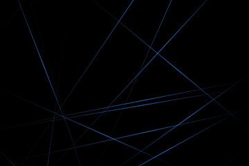 Abstract black with blue lines, triangles background modern design. Vector illustration EPS 10.