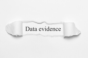 Data evidence