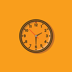Clock Illustration Vector Art Template