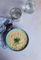 food made with quinoa. Healthy food concept.