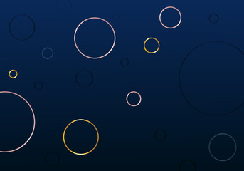 Blue metal and gold background