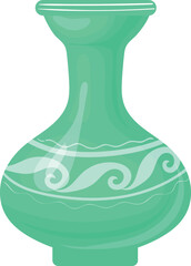 Ceramic jug. Traditional greek vase. Cartoon icon