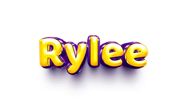 name of girls bubbly celebration decoration hanging air balloon shiny rylee