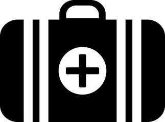 First-aid kit symbol, medical icon, transparent backgrounds