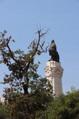 statue of the marques de Pombal in Lisbon 