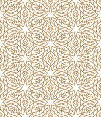 Islamic background with traditional style arabic. Seamless pattern for card, background, fabric or abstract design. Muslim ornament.