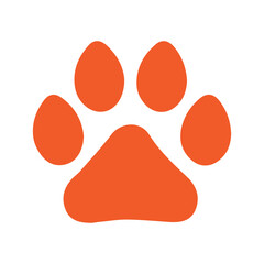 animal paw, vector icon, pet shop logo, product for pets sticker, vet clinic sign
