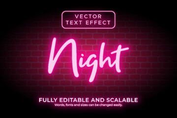 Neon glow text effect 