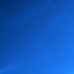 Wave of glow particles. Abstract background with a dynamic wave. Big data. Vector illustration. Dot blue wave light technology texture background. Abstract big data simple 3d digital concept