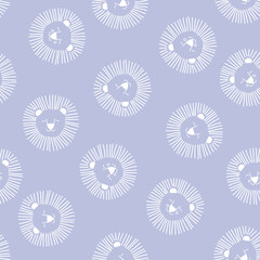 SEAMLESS LION REPEAT PATTERN IN EDITABLE VECTOR FILE