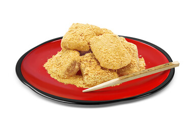 わらび餅 和菓子 イラスト リアル 皿