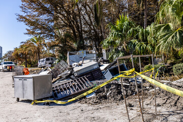 Hurricane Ian Gulf Shore Drive Naples Florida Aftermath