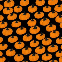 Pumpkin, halloween pattern, seasmless, tile