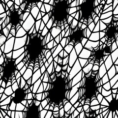 Obraz premium Spider web halloween tile, seamless