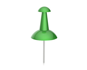 Map pushpin on transparent background. 3d rendering - illustration
