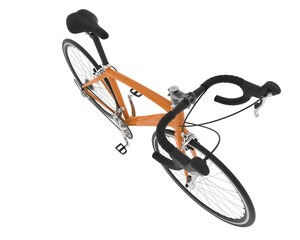 Fast bike on transparent background. 3d rendering - illustration