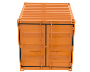 Container on transparent background. 3d rendering - illustration