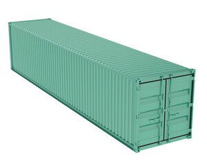 Container on transparent background. 3d rendering - illustration