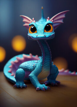Cute baby dragon