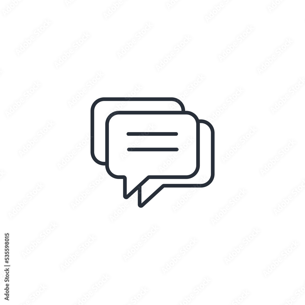 Poster message thin line icons. vector illustration isolated on white. editable stroke.