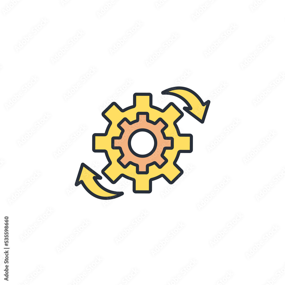 Poster workflow thin line icons. vector illustration isolated on white. editable stroke.