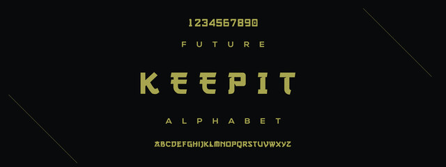 KEEPIT Elegant alphabet letters font and number. Classic Lettering Minimal Fashion Designs. Typography modern serif fonts decorative vintage design concept. vector illustration 