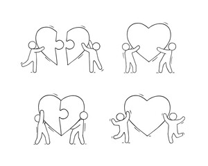 Cartoon icon - concept of love.