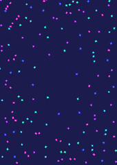 Background with various colored stars. Image for party flyer.