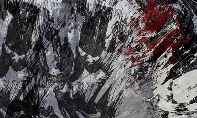 abstract grunge background graphic stylization on textured canvas of chaotic strokes of paint spots