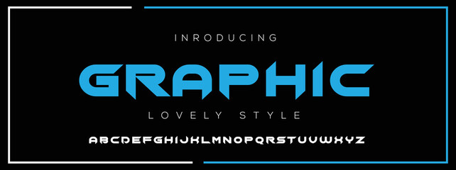 GRAPHIC new minimal tech Letter Alphabet Fonts Logo design and Luxury vector typeface design. Great artwork.