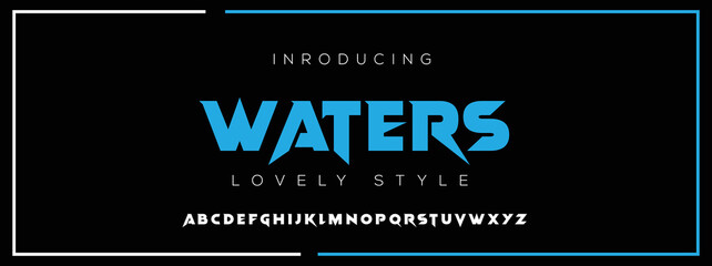 Modern Minimal Tech font style. Tech letter typeface. Luxury Vector Logo illustration.