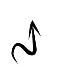 doodle arrow vector