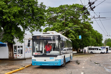 Trolley bus in Simferopol, Crimea