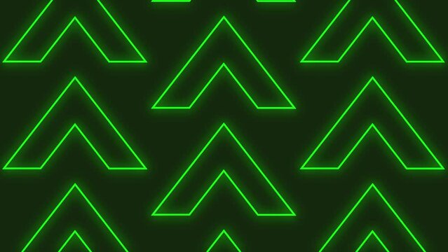 Neon Green Arrows Moving Up Loop Background Wallpaper