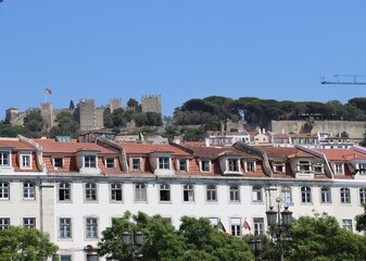 view of the castle in Lisbon 