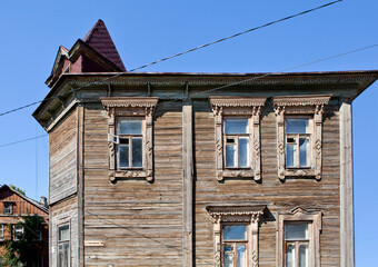 Ovsyannikov's house. Seminarskaya street, 14. Ryazan. Russia