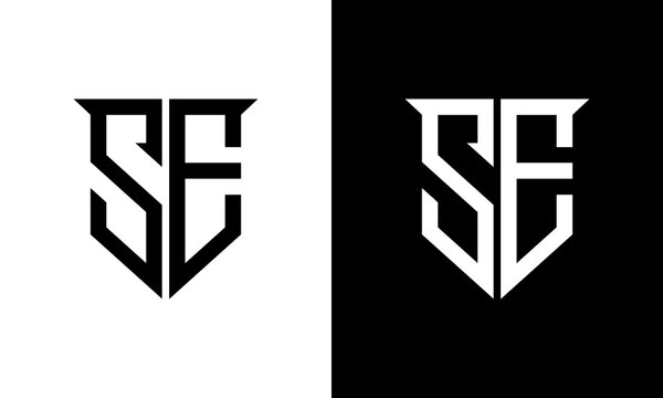 letter se logo design