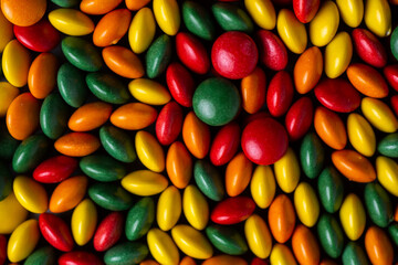 Candy coated chocolate button sprinkle texture