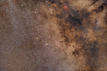 Close view of the Milky Way - Sagitta Constellation (the Arrow) - Aug 15, 2020 - Poland