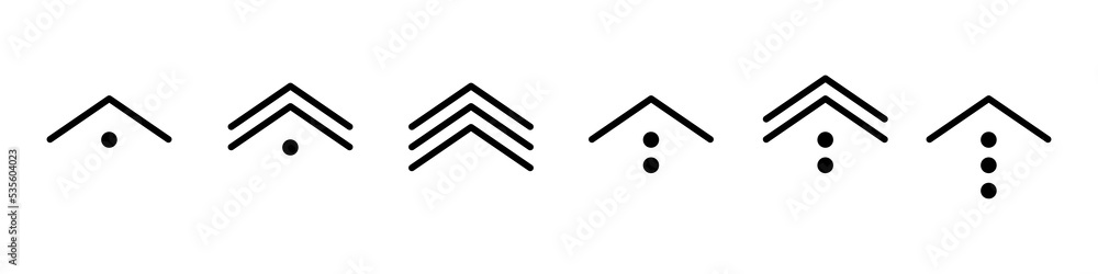 Poster scroll arrow pointing up. swipe up icon. drag to read learn more. vector modern shape line
