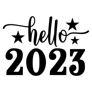 Hello 2023 Svg